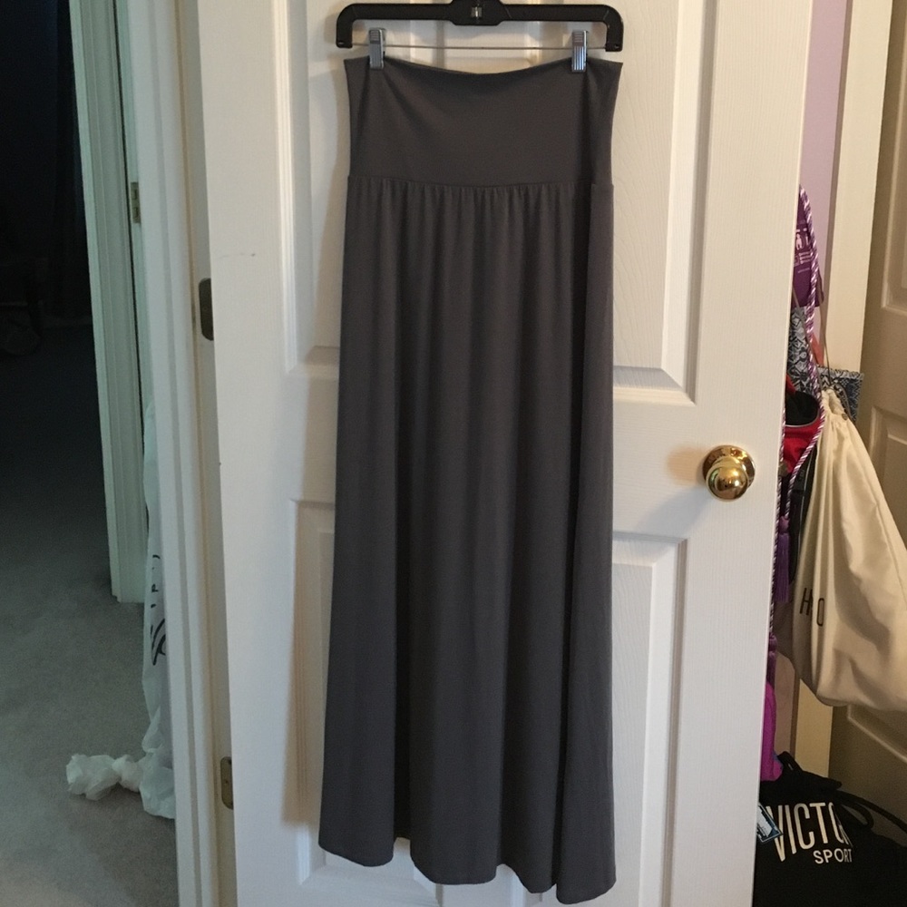 Brand new maxi grey skirt.